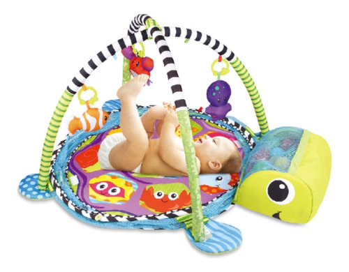 Tapete Piscina De Bolinhas Infantil Tartaruga