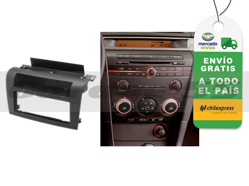 Bisel Adaptador Radio Mazda 3 2004 - 2009 1 Din Envío Gratis