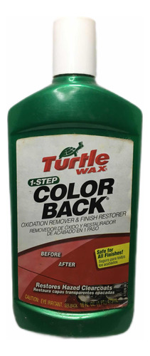 Cera Pulitura Color Back Turtle Wax Removedor De Óxido