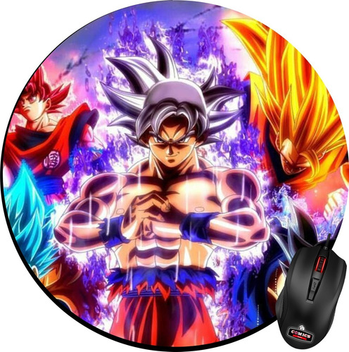 Pads Mouse Dragon Ball Mouse Pads Goku Gamers Color Negro