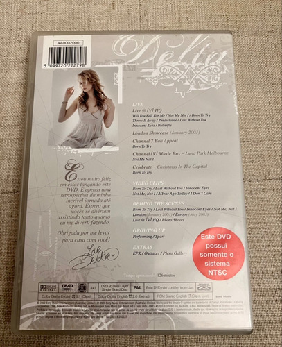 Dvd Delta Goodrem Usado Nacional Tiragem Aa Ntsc (Usado)