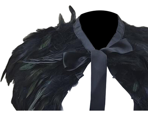 Aplicable A Chal De Plumas Cómodo Cuello De Plumas En Capas