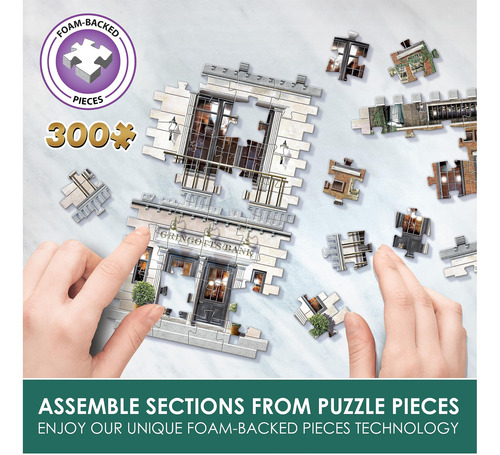 Puzzle 3d Webbit3d Harry Potter Gringotts Bank, 300 Piezas