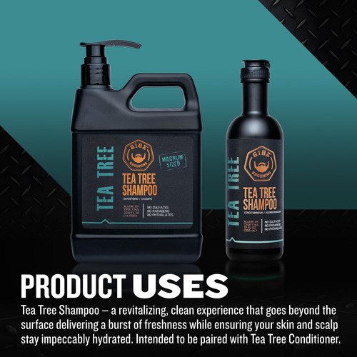 Shampoo Gibs Grooming Tea Tree, 12 Fl. Onças.