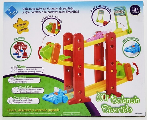 Imagen 2 de 5 de El Duende Azul Mi Balancin Divertido Pista Conejo Jlt 6971