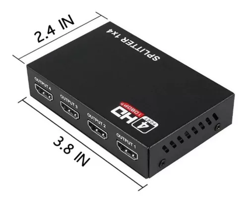 Splitter De 1 Entrada / 2 salidas / 1080 / HDMI