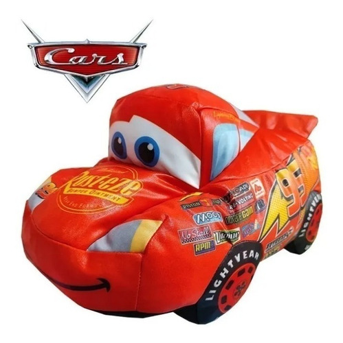 Peluche Cojin Rayo Mcqueen Cars Pixar 25 Cm Disney Algodón