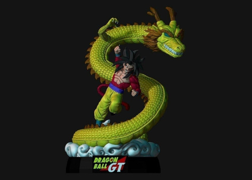 Dragon Ball Gt Goku Ssj4 Diorama Archivo Stl Impresion3d 