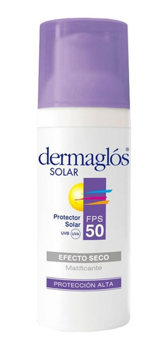 Protector Dermaglos Solar Facial Con Efecto Seco X 50 Gr