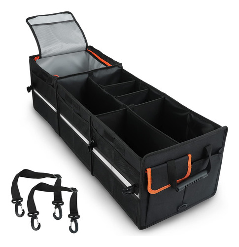 Organizador Maletero Térmico Plegable Con Correas Y Divisore