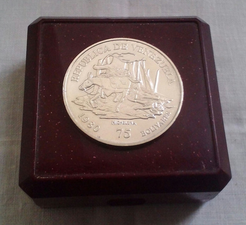Moneda Plata Conmemorativa 1830 Sucre 1980 Coleccion Bs 75 (Usado)