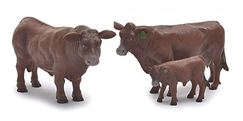 Little Buster Toys Red Angus Family Set  Red Angus Vaca, To