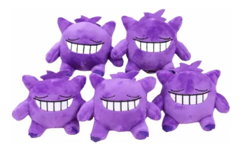 Gengar Mega Evolução Pokémon Fantasma Pelúcia 18x25cm