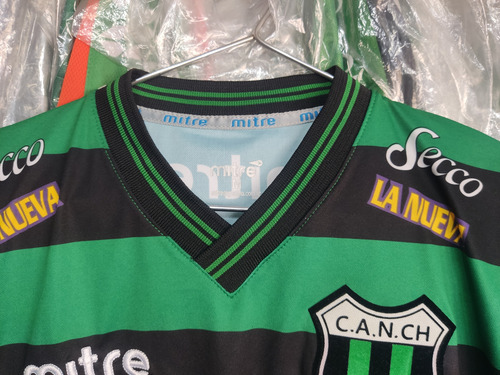 Camiseta Titular Mitre De Nueva Chicago, 2017/18, T:m Chico. (Usado)