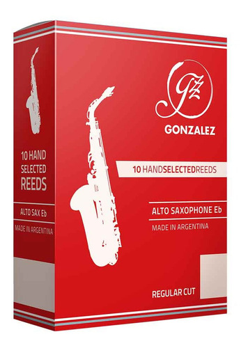 Cañas Para Saxo Alto Gonzalez Regular Cut Mib X 10