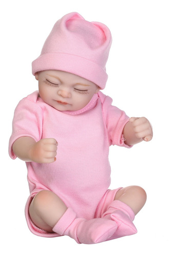 Imagen 1 de 8 de Reborn Baby Doll Niña Bebé Baño Juguete Completo Silicona Cu