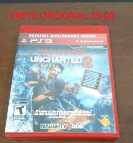 Uncharted 2 Among Thieves - Mídia Física Original Ps3 