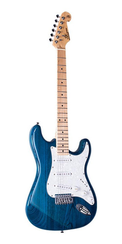 Guitarra Sx Strato Vintage Swamp Ash Americano Trans Blue