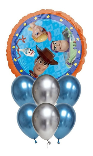 Set De Globos Decoración 7 Uds Personajes Toy Story