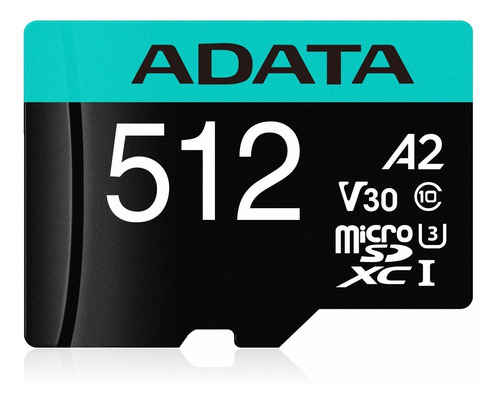 Adata 512g Microsdxc Uh U3 Clase 10 Micro Sdxc