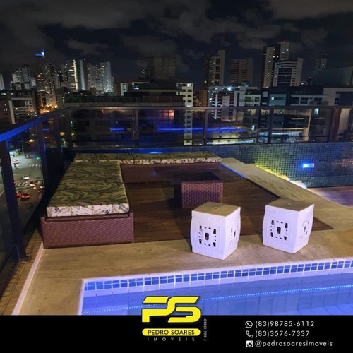 Imagem 2 de 11 de (imperdivel) Cobertura Duplex Em Tambau Com 5 Suítes - Co0098