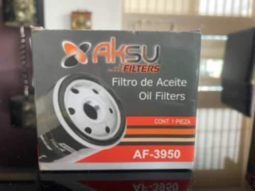 Filtro De Aceite Af - 3950 Marca Aksu