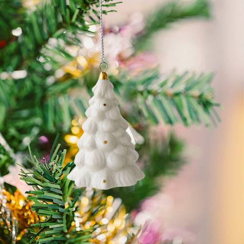 Nuevo Mini Adornos De Cedro De Árbol De Navidad De Cerámica