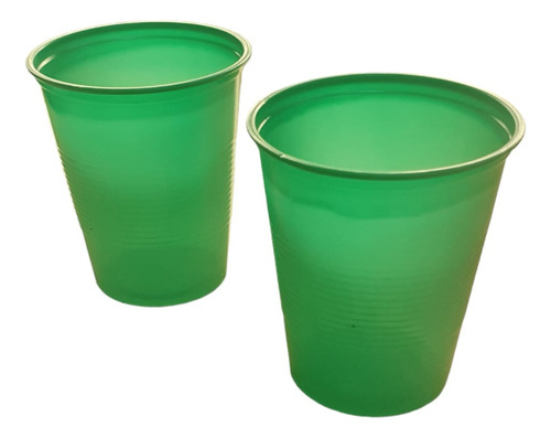 Vaso Plástico Descartable Verde 180 Cc (pack X 50 Unidades)