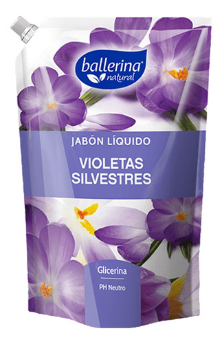 Jabon Liquido Ballerina Violetas Silvestres Doypack 750ml