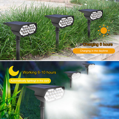 Lámpara De Pared Solar Landscape Spotlights De 19 Led