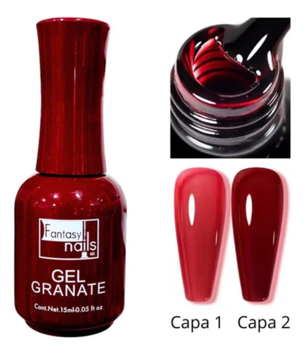 Granate Vitral Fantasy Nails Gel Semipermanente Granate