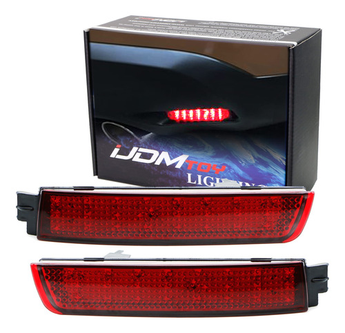 Ijdmtoy Lente Roja 48-smd Led Parachoque Luz Reflectora Fx35