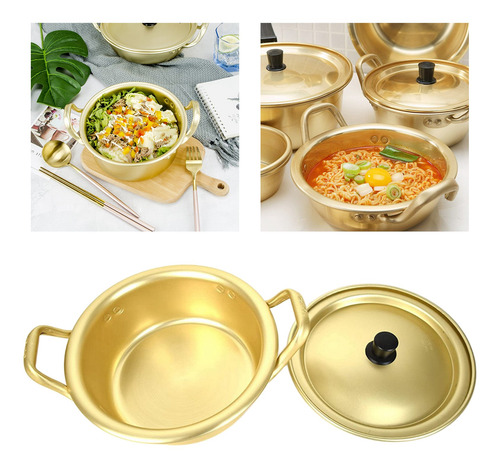 Imagen 9 de 12 de Cocina Coreana Sopa De Fideos Ramen Olla 18 Cm