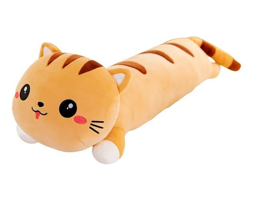 Peluche Almohada Alargado De Gato Peluche Abrazable