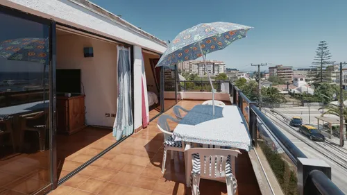 Departamento Con Hermosa Vista Al Mar En Centro De Algarrobo
