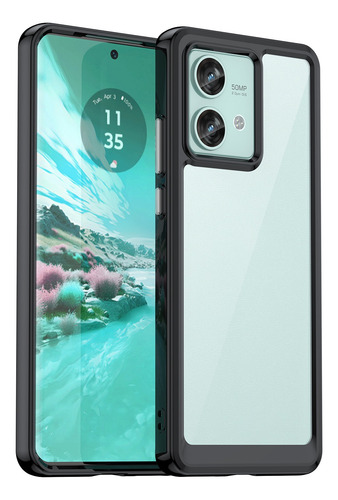 Funda Case Acrilico Transparente For Moto Edge 40 Neo