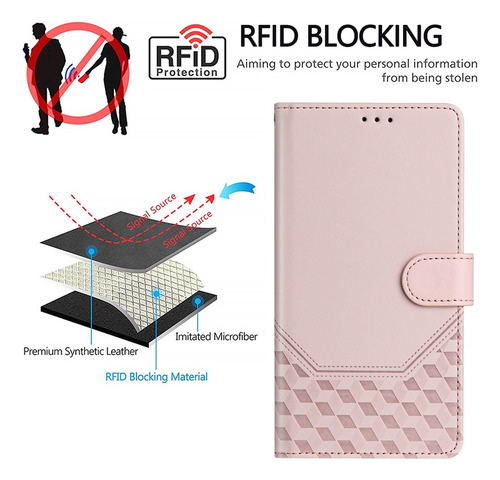 Funda Tipo Cartera Clásica Para Cubot A/ P/ Note/max Series Con Bloqueo Rfid, Correa De Muñeca, Ranuras Para Tarjetas, Cierre Magnético