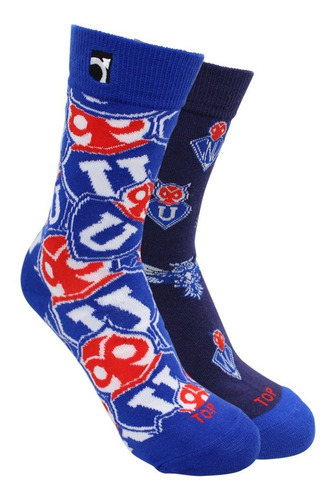 Calcetines Mujer Largos Pack 2 Universidad De Chile C1 Top