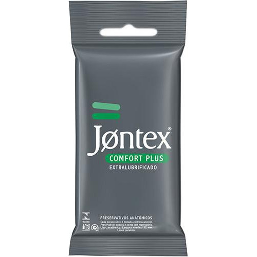 Preservativo Lubrificado Jontex Confort Plus - 6 Unidades