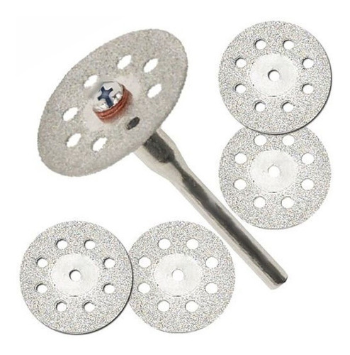 Kit 5 Piezas Disco Diamantado De 22mm Para Dremel Taladro