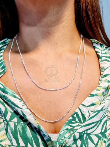 Imagen 3 de 6 de Cadena Plata 925 Groumet 2mm Mujer Hombre Jr Joyas