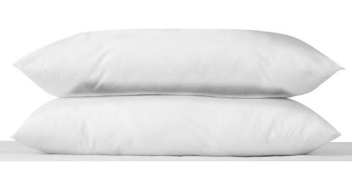 2 Almohadas King Size. Incluye 2 Fundas Con Cierre Color Blanco