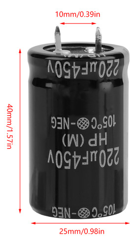 Condensador Radial, Juego Electrolítico De 10 Piezas, 450 V,