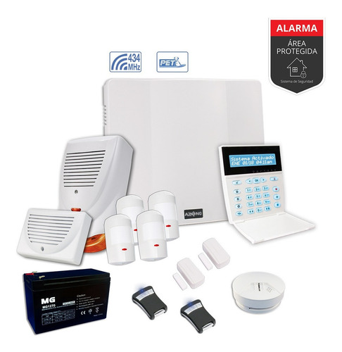 Alarma Domiciliaria Contra Incendios Kit - Inalámbrico
