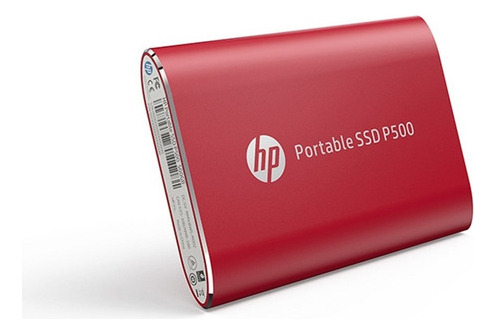 Disco Ssd Externo Hp P500 Portable 500gb Usb 3.1 Rojo