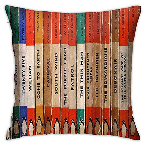 Fundas De Almohada Decorativas Clásicas De Libros Vint...