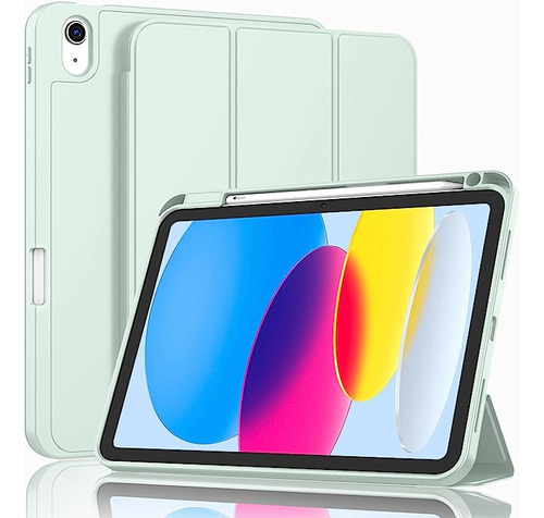 Funda Para iPad De Gen 10 Zryxal Verde Pastel