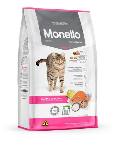 Monello Gato Adulto 15 Kg + 2kg Free Con Pouch Premium 85g