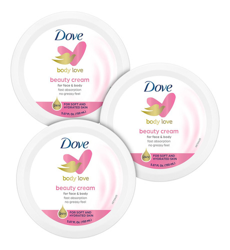  Dove Body Love Crema De Belleza, Ligera, De Rápida Absorci