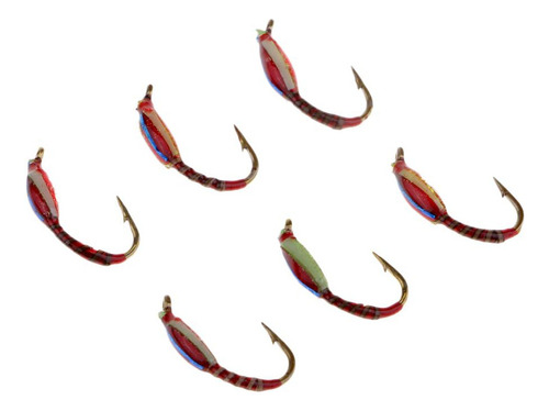 6x Señuelos Zumbador Truchas Pesca Cebo Vivo Moscas